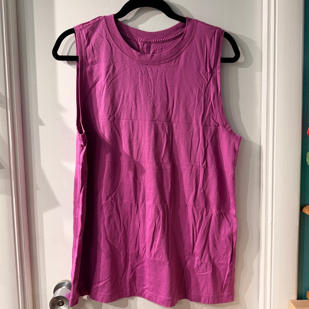 Sleeveless Lululemon Purple Muscle Tee